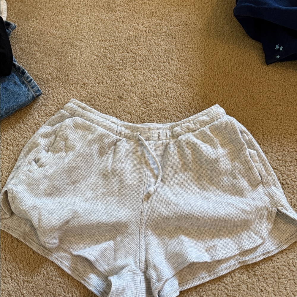 Brandy Melville sweat shorts in light gray